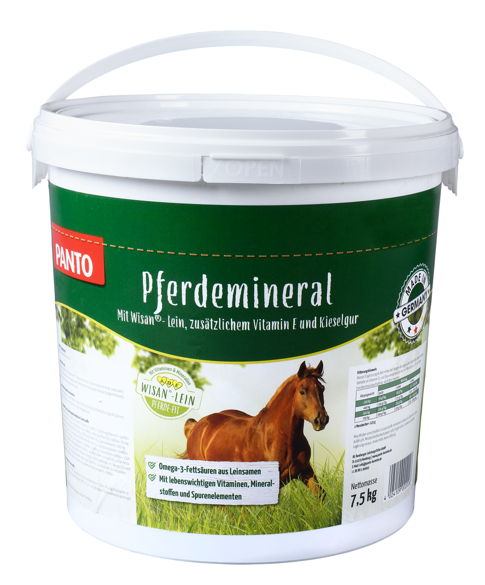 Витамино-минеральная добавка для спортивных и тренируемых лошадей PANTO Pferdemineral, в гранулах, 7,5 кг